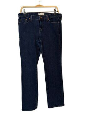 Madewell Dark Wash Straight-Leg Jeans Size 30x30 Cotton Blend